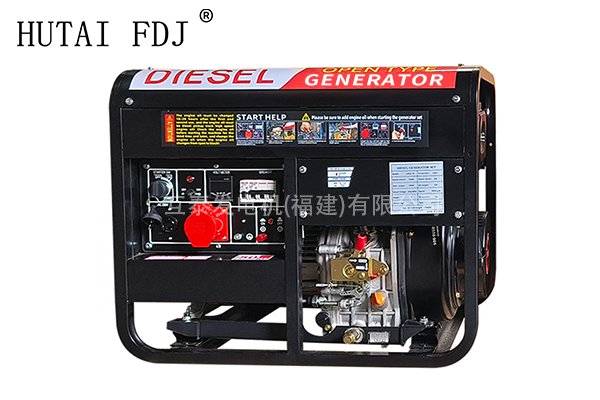 5-6KW風冷（lěng）柴油發電機組220/380v雙電壓移動式備用電源小功率