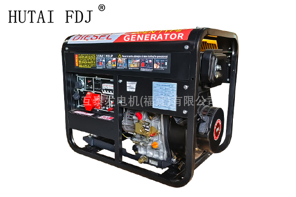 5-6KW風冷柴（chái）油發電機組220/380v雙電壓移（yí）動式（shì）備（bèi）用電源小功率